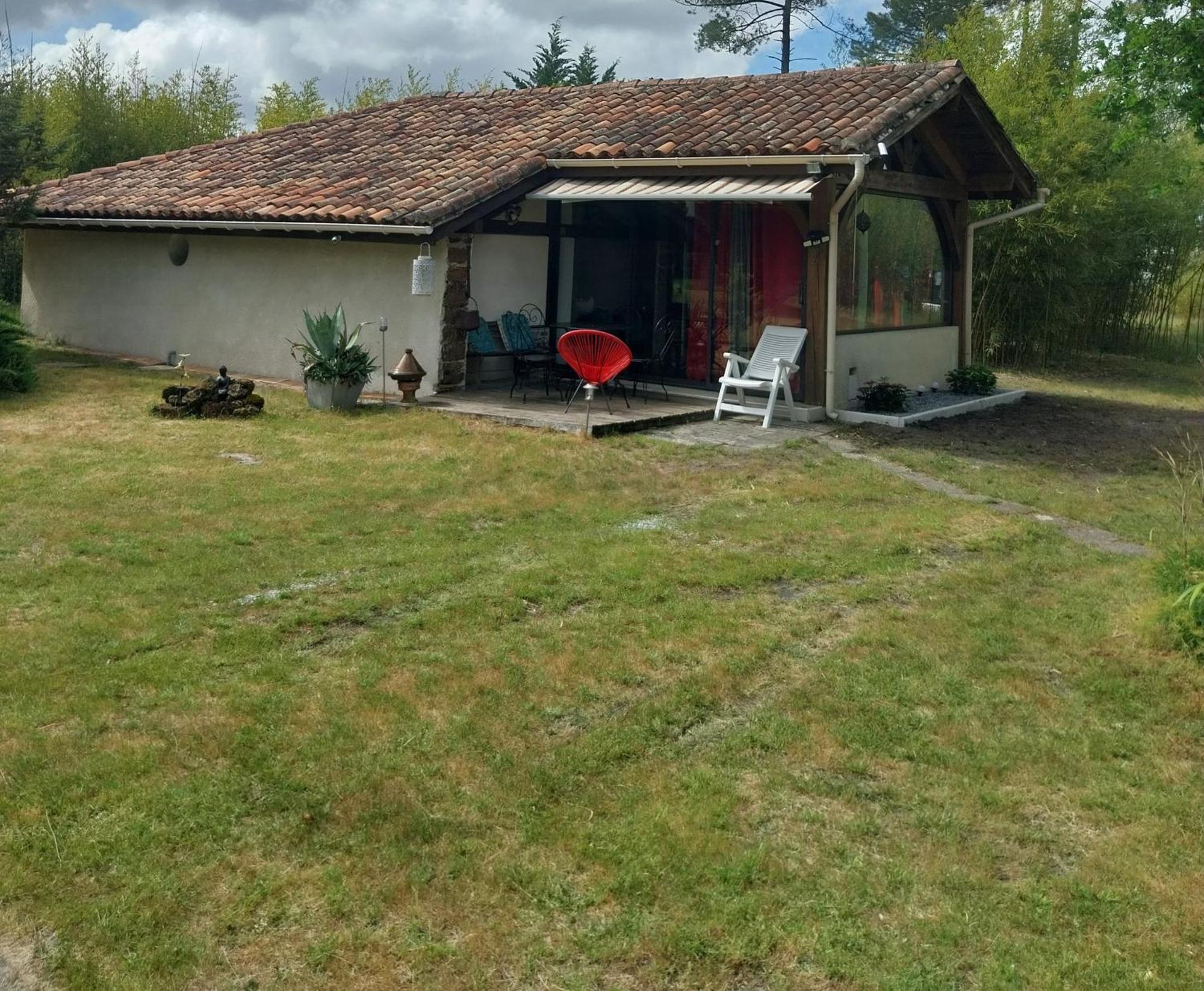 Maison Confortable Avec Terrasse En Bois Au Calme Sans Vis A Vis , 2 Chambres, Sur Un Parc De 4000M2 Arbore Et Clos Pissos Экстерьер фото